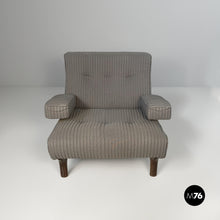 将图片加载到图库查看器，Armchair and pouf by Eugenio Gerli for Tecno, 1960s
