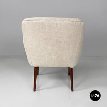 Charger l&#39;image dans la galerie, Armchairs in fabric and wood, 1940s
