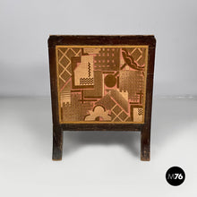 Load image into Gallery viewer, Armchairs in velvet and wood, 1930s
