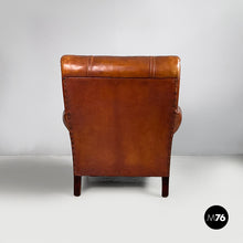 Load image into Gallery viewer, Armchairs in brown leather, 1920s
