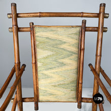 Carica l'immagine nel visualizzatore di Gallery, Armchairs in fabric and bamboo, 1930s
