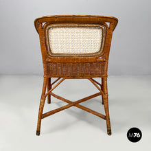Load image into Gallery viewer, Armchairs in rattan and straw, 1960s

