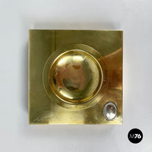 Load image into Gallery viewer, Square ashtray in brass, 1960s
