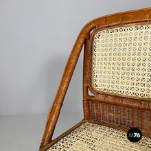 Load image into Gallery viewer, Chairs in rattan and straw, 1960s
