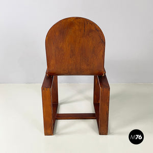 Chair in curved wood, 1950s