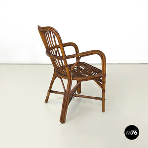 Armchairs in bamboo, 1960s