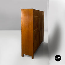 将图片加载到图库查看器，Sideboard with drawers in wood and glass, 1940s
