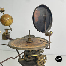 Load image into Gallery viewer, Mechanical tellurium in brass and cast iron, mid 1800s
