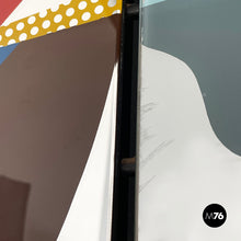 画像をギャラリービューアに読み込む, Floor mirror with geometric decoration, 1980s
