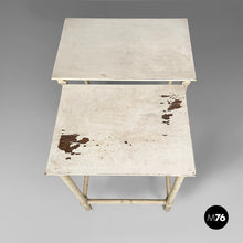 将图片加载到图库查看器，Coffe tables in white wood, 1940s
