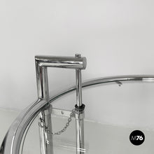 将图片加载到图库查看器，Coffe tables in steel and glass, 1980s
