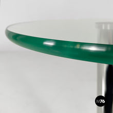 将图片加载到图库查看器，Coffee table in glass, steel and marble, 1980s

