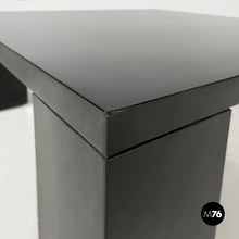 将图片加载到图库查看器，Coffe table in black wood, 1980s
