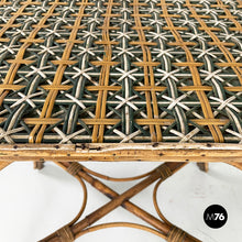 Load image into Gallery viewer, Outdoor dining table in rattan, early 1900s
