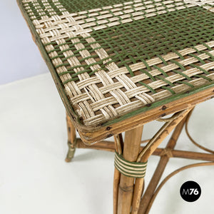 Outdoor dining table in rattan, early 1900s