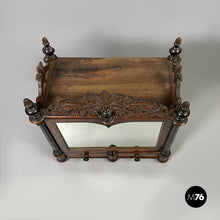 Load image into Gallery viewer, Wooden table or wall cabinet with mirror, 1930s
