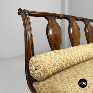 Armchairs in wood and fabric, 1930s