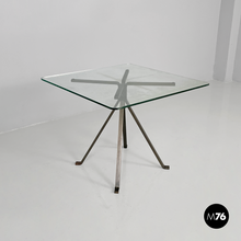 Charger l&#39;image dans la galerie, Coffee table in metal and glass Cuginetto by Enzo Mari for Driade, 1970s
