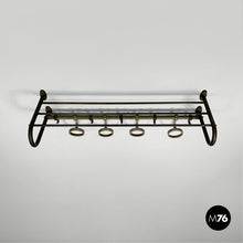Carica l&#39;immagine nel visualizzatore di Gallery, Metal wall coat rack, 1930s
