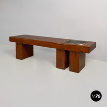Carica l'immagine nel visualizzatore di Gallery, Wooden bench with flower box, 1970s
