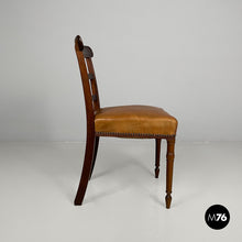 Carica l'immagine nel visualizzatore di Gallery, Chairs in wood and leather, 1930s

