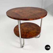 Load image into Gallery viewer, Round wooden coffee table, 1930s
