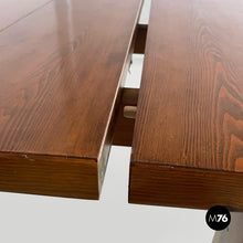 Carica l'immagine nel visualizzatore di Gallery, Extendable wooden dining table, 1970s
