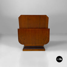 将图片加载到图库查看器，Armchairs in wood and white leatherette, 1930s
