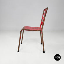 Load image into Gallery viewer, Red metal chairs, 1940s
