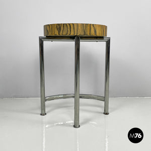 Wooden and metal coffee table, 1970s