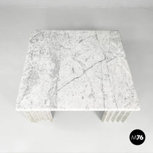 Load image into Gallery viewer, Rectangular coffe table in white marble by Carlo Scarpa, 1980s
