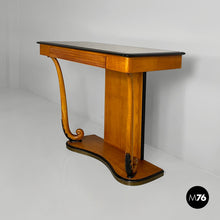 Carica l'immagine nel visualizzatore di Gallery, Consolle in wood and glass, 1930s
