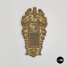 Load image into Gallery viewer, Mirrors in golden and light green wood, 1900s
