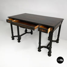 Load image into Gallery viewer, Inlaid wooden desk, mid-1800s
