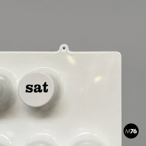 Wall perpetual white calendar by Giorgio Della Beffa for Ring A Date, 2000-2010s