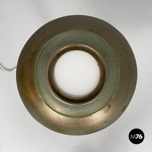 Brass and glass table lamp, 1920s