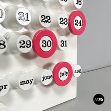 Load image into Gallery viewer, Pink rings for the perpetual wall calendar by Ring A Date, 2020s
