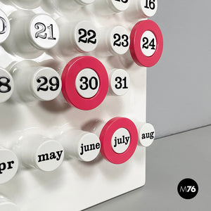 Pink rings for the perpetual wall calendar by Ring A Date, 2020s