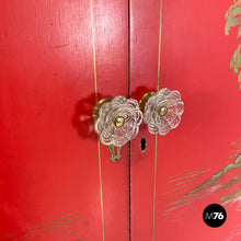 Load image into Gallery viewer, Wooden wardrobe with Murano glass handles, 1930s
