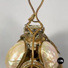 Load image into Gallery viewer, Hotel bell in mother-of-pearl and brass, mid 19th century.
