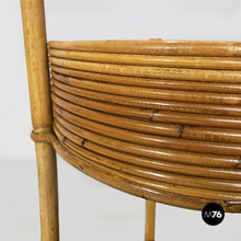 Charger l'image dans la galerie, Bamboo and rattan serving trolley, 1960s
