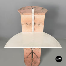 Carica l'immagine nel visualizzatore di Gallery, Display stand in white and pink marble, 1970s
