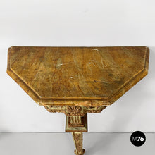 Load image into Gallery viewer, Consoles in green and yellow wood, 1700s
