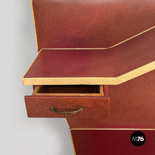 将图片加载到图库查看器，Wall console in burgundy and beige sky, 1950s
