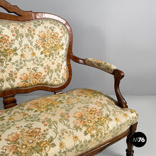 Load image into Gallery viewer, Sofa in fabric and wood, 1930s

