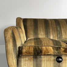 Charger l'image dans la galerie, Striped velvet sofa, 1930s

