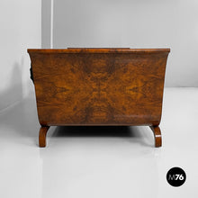 Carica l&#39;immagine nel visualizzatore di Gallery, Daybed in green fabric and wood, 1940s
