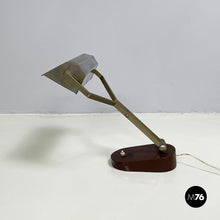 Charger l&#39;image dans la galerie, Adjustable table lamp in metal, 1930s
