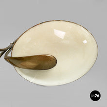 画像をギャラリービューアに読み込む, Chandelier in glass and brass, 1950s
