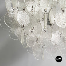 Load image into Gallery viewer, Pendant chandelier in glass, 1970s
